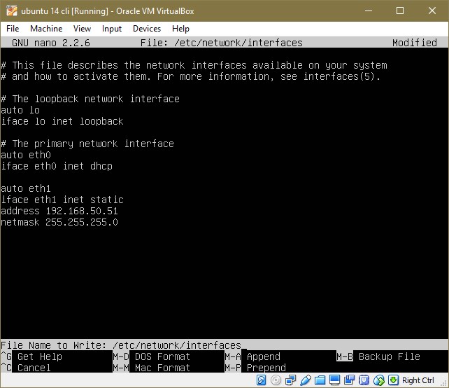 ubuntu network interfaces