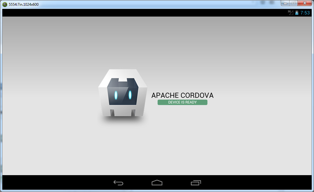 android emulator app runing
