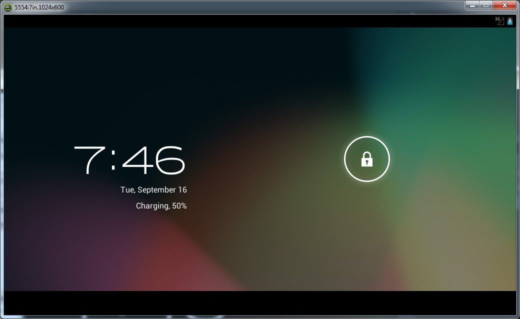 android emulator started